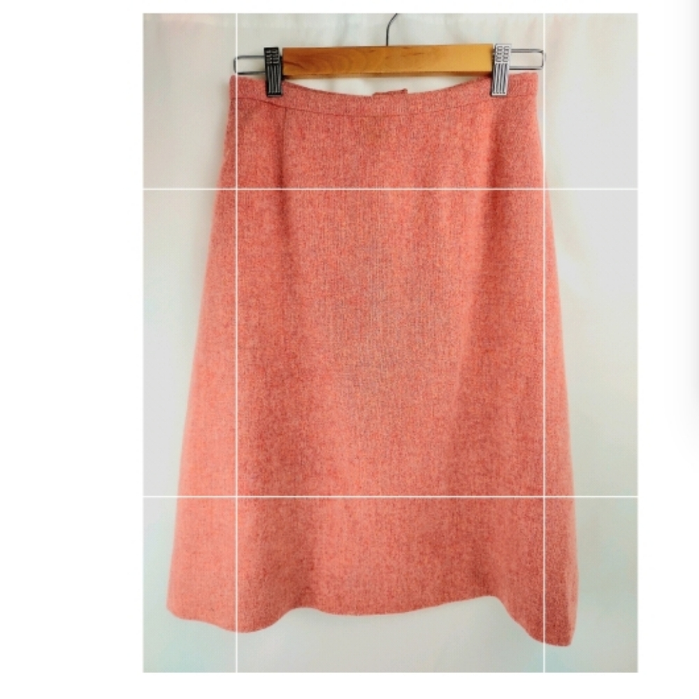 Vintage, handmade, pink skirt with satin liner.